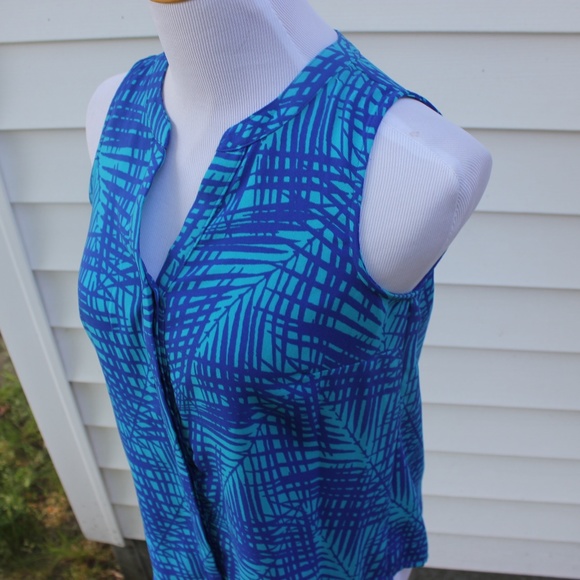 Apt 9 Sleeveless button down blouse Petite Small - Picture 2 of 11